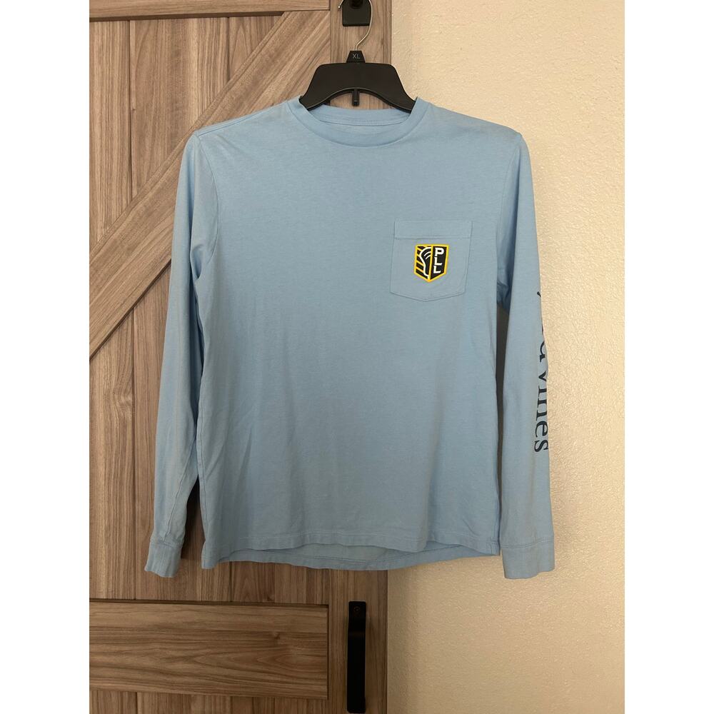 Vineyard Vines Mens PLL Long sleeve blue T-shirt small